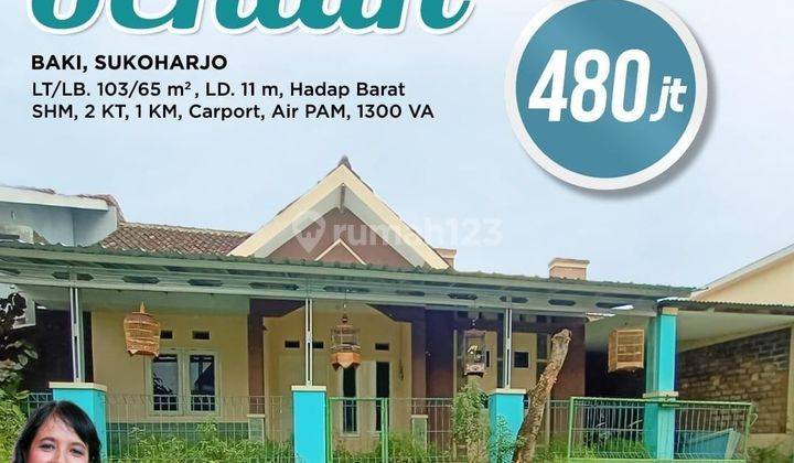 Rumah siap huni di Gentan Baki Sukoharjo Surakarta 1