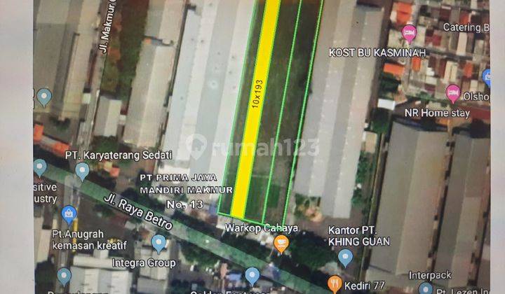 Tanah Industri Dijual Di Raya Betro Sidoarjo 1