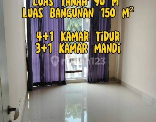 RUMAH SIAP HUNI, AMERIKA LATIN, UTARA, LT 90/110M² (6x15), KT4+1HRG 75JT/TH  1