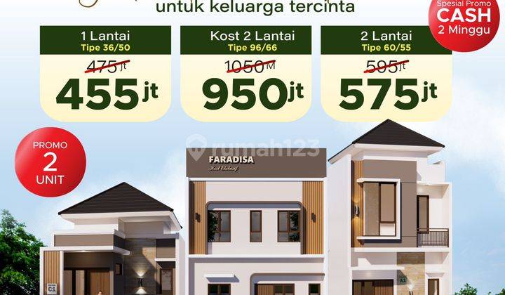 Rumah 2 Lantai Promo Biaya Mulawarman Undip Tembalang  1