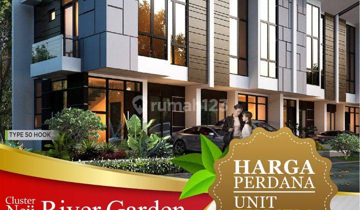 Cluster Neu River Garden Dp Hanya 3 di Galuh Mas 1