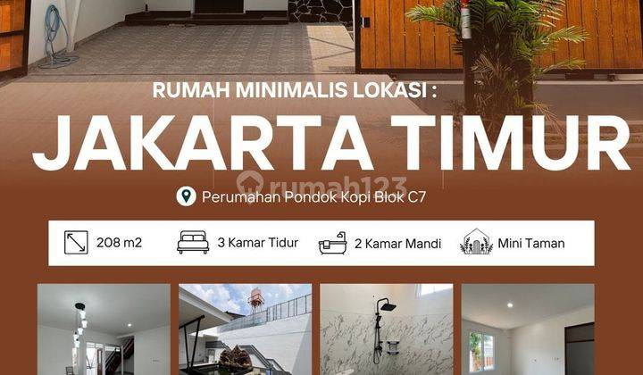 Rumah Hunian Strategis Nyaman di Pondok Kopi Jakarta Timur 1