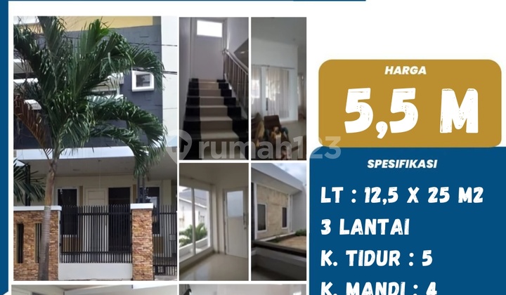 Rumah Besar Semi Furnish di Jl. G.lompobattang Tanjung Bunga 1