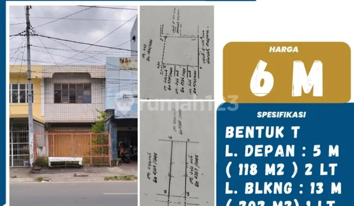 FOR SALE T-shaped shop house on Jalan Rusa 1