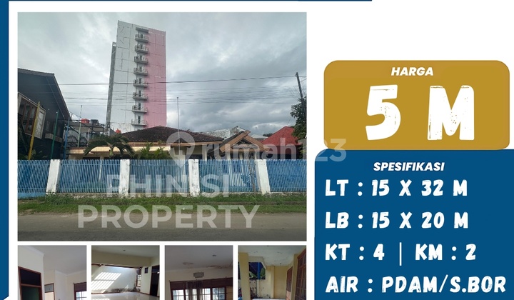 Dijual Rumah Besar Tengah Kota di Jalan Stadion 1