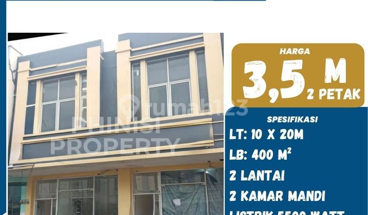 For Sale: 2 Plots of Shophouses in Citraland Celebes Hertasning 1
