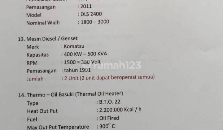 Pabrik Celup Pekalongan. berikut mesin & bak limbah ada.Air cukup.Pabrik siap operasional bisa Take Over.Pabrik dekat Exit tol.Jual cepat segera * 26