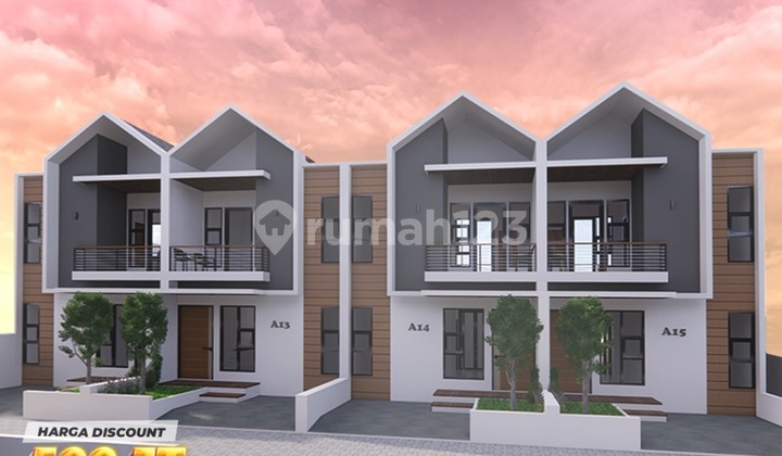 Rumah Villa 2 lantai baru cluster Archadia Cisarua Kolmas 490 JT KPR 1