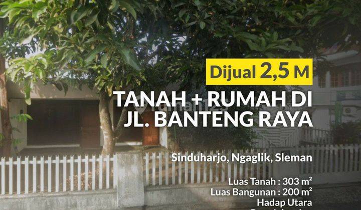 Rumah Lama, Butuh Renov, Strategis, Jl. Kaliurang Km 8, Ngaglik 1