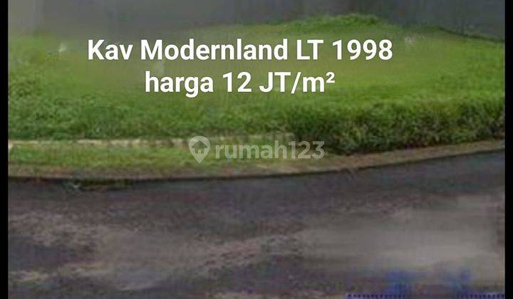 Kavling Murah Modernland Lt. 1998 Siap Bangun  1