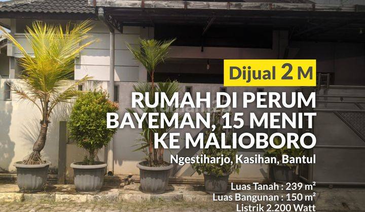 Rumah Tinggal Dalam Perum, Lokasi Strategis di Jalan Wates Jogja 1