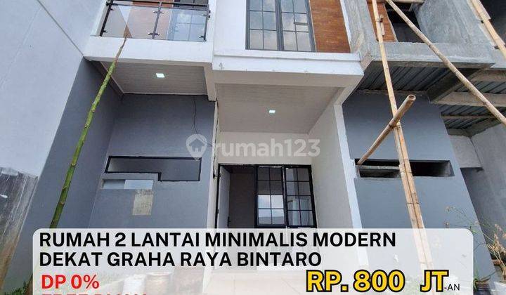 Hunian 2 Lantai Modern Minimalis Nempel di Graha Raya Bintaro 1