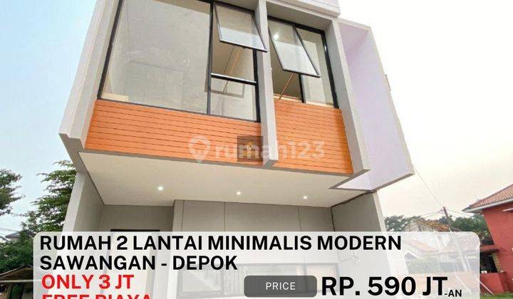 Rumah 2 Lantai Minimalis Modern Harga Terjangkau, Sawangan Depok 1