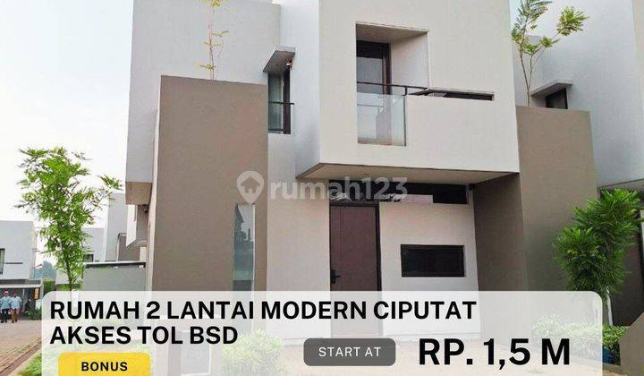 Hunian Eksklusif 2 Lantai ,Strategis Dipinggir Jalan Raya Ciputat 1