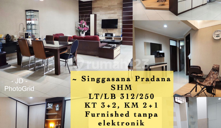 Rumah Langka Lokasi Depan Luas 312 Meter Di Singgasana Pradana Bandung Rumah Furnished Bagus SHM - Sertifikat Hak Milik di Kompleks Singgasana Pradana Bandung, Mekar Wangi