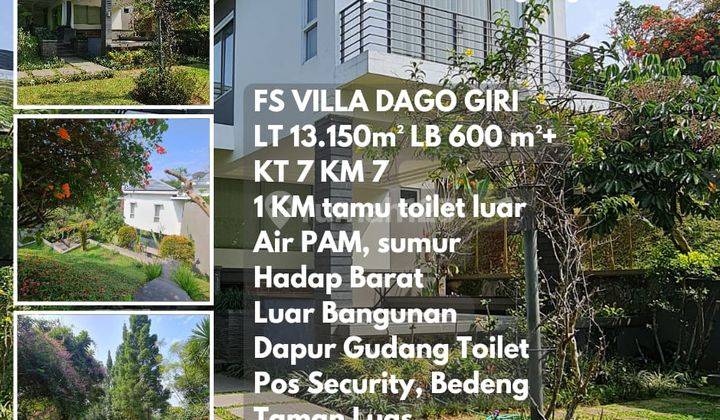 Villa 2 Lantai Furnished Asri Di Dago Giri Bandung Rumah Furnished Bagus SHM - Sertifikat Hak Milik di Dago Giri Bandung, Dago 1