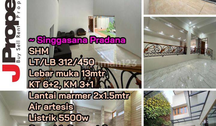 Rumah Lux Bagus Lantai Marmer 2 Lantai Luas 300 Meter Lebar Muka 13 Meter Di Singgasana Pradana Bandung 1