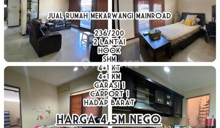 Rumah 2 Lantai Luas 236 Meter Di Mekar Wangi Mainroad Bandung Rumah Semi Furnished Bagus SHM - Sertifikat Hak Milik di Mekar Wangi Bandung, Mekar Wangi 1