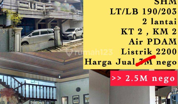 Rumah Lokasi Strategis Harga 2.5 Milyar Di Daerah Buah Batu Bandung Rumah Unfurnished Shm - Sertifikat Hak Milik di Daerah Cijagra Buah Batu Bandung, Buah Batu 1