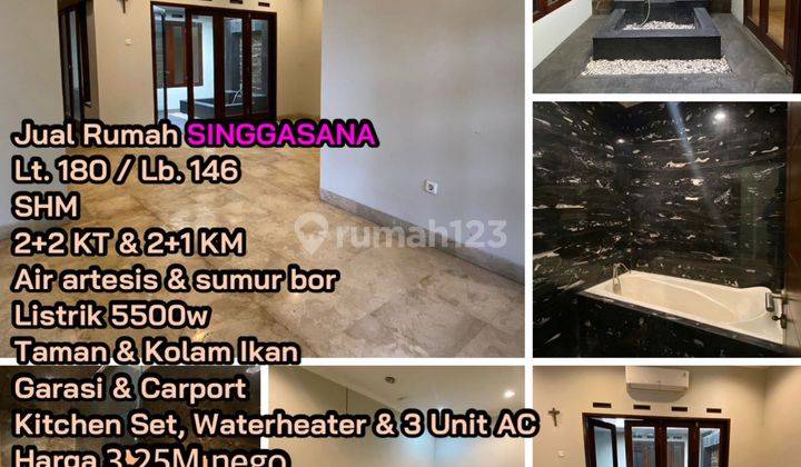 Rumah 1 Lantai Asri Hadap Timur Di Singgasana Pradana Bandung Rumah Semi Furnished SHM - Sertifikat Hak Milik Bagus di Kompleks Singgasana Pradana Bandung, Mekar Wangi 1