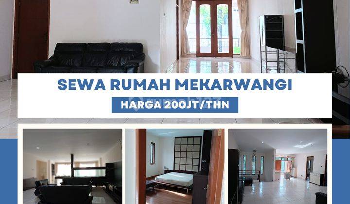 Rumah 2 Lantai Semi Furnished Luas 400 Meter Di Mekar Wangi Bandung  Rumah Kontrakan Semi Furnished di Kompleks Mekar Wangi Bandung, Mekar Wangi Bagus 1