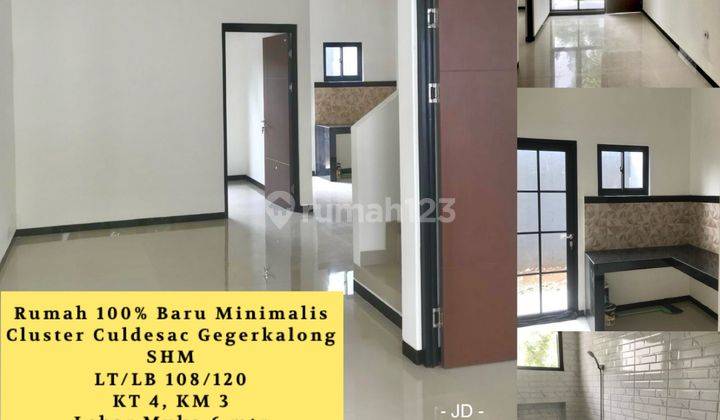 Rumah 100% Baru Minimalis 2 Lantai Harga 1,5 Milyaran Di Mustika Residence Ciwaruga Sayap Gegerkalong Bandung  Rumah Unfurnished Baru Di Ciwaruga Sayap Gegerkalong Bandung, Geger Kalong SHM 1