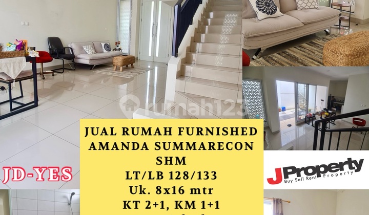 Rumah 2 Lantai Furnished Cluster Amanda Summarecon Bandung Rumah Bagus SHM di Summarecon Bandung 1