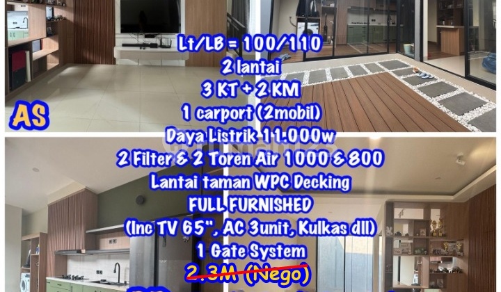 Rumah 2 Lantai Furnished Di Brentwood Caringin Bandung Di Caringin