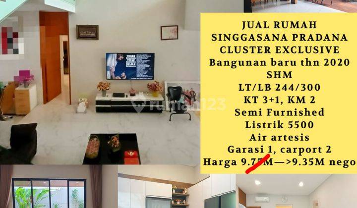 Rumah Di Cluster Ekslusif Singgasana Pradana Bandung Langka Bagus Rumah Semi Furnished Bagus Di Kompleks Singgasana Pradana Exclusive , Mekar Wangi 1