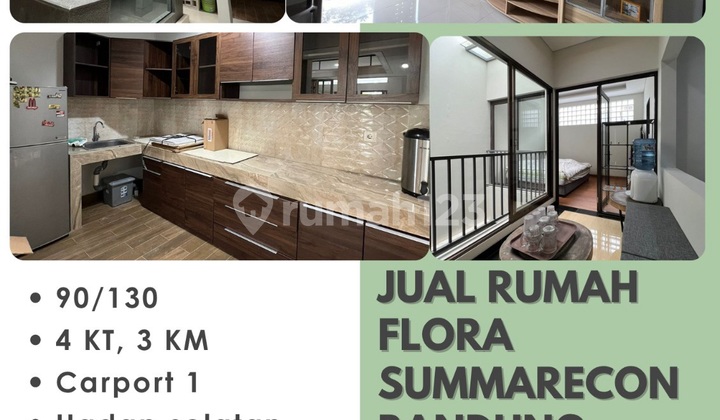 Rumah Flora Summarecon Bandung Full Renov Bagus Harga 2 Milyar Rupiah di Summarecon Bandung 2