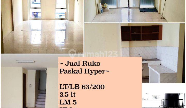 Ruko 3.5 lantai Lokasi Strategis Blok B Daerah Ramai di Paskal Hyper Square Bandung 1