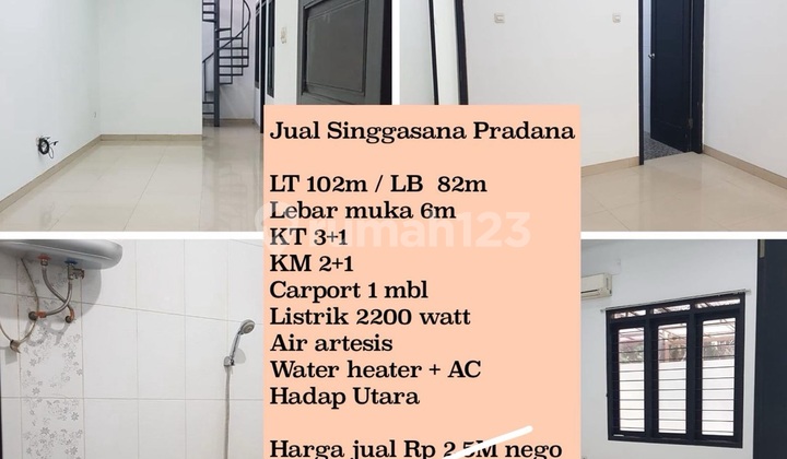 Rumah Minimalis di Singgasana Pradana Harga 2 Milyar