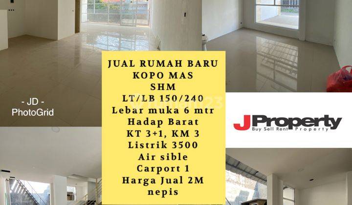 Rumah Baru 2 Lantai Di Kopo Mas Bandung Rumah Baru SHM - Sertifikat Hak Milik di Kompleks Kopo Mas Regency Bandung, Kopo 1