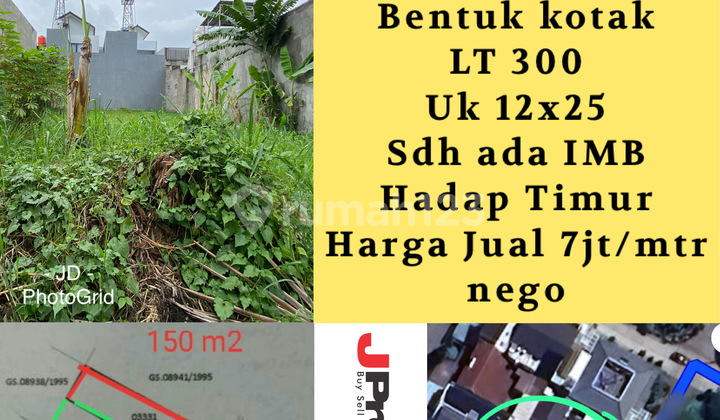 Kavling Kopo Mas Luas 300 Meter Hadap Timur Sudah Ada Imb Harga 7 Juta Per Meter Nego Tanah di Kompleks Kopo Mas Regency Bandung, Kopo SHM - Sertifikat Hak Milik 300 m²