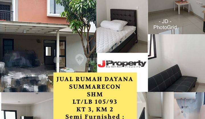 Rumah Dayana Summarecon Bandung Harga 2 Milyaran Rumah Semi Furnished Baru SHM - Sertifikat Hak Milik di Dayana Summarecon Bandung, Summarecon Bandung 1