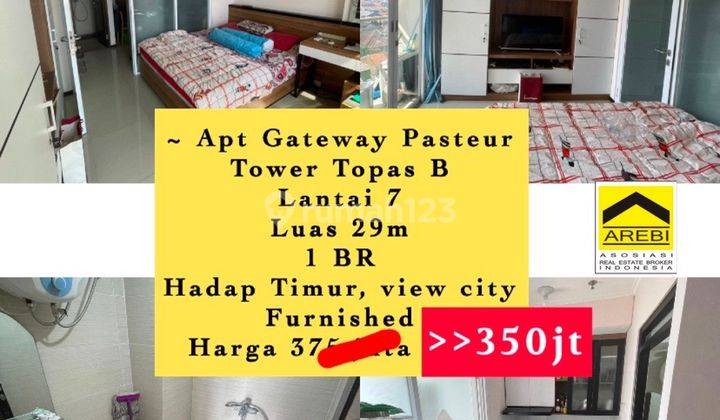 Apartemen Murah Gateway Pasteur 1 Bedroom Furnished View City Furnished 1 Kamar Tidur Gateway Pasteur Apartemen 1