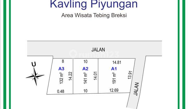 Tanah Mangku Jl. Candi Ijo, Cocok Homestay; Lahan datar 2
