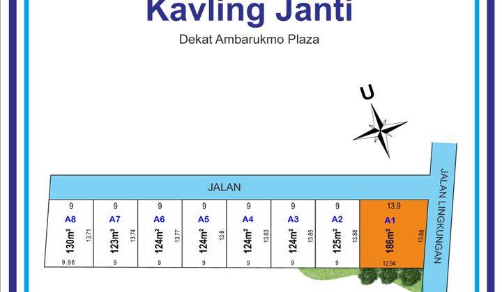 Tanah Premium Dekat Ambarumo, Luas 120-an; Akses Mudah 2