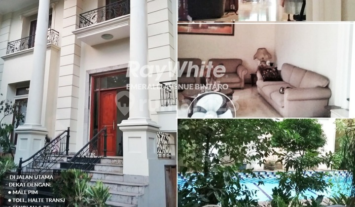 Rumah Mewah Lt 675 M2 Ada Pool di Pondok Indah, Jaksel 1