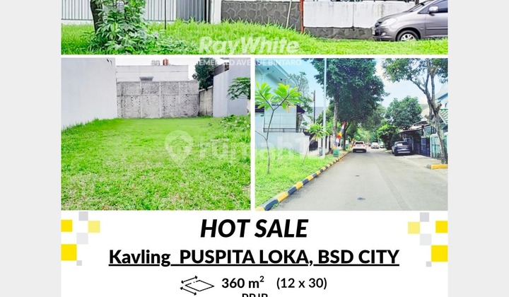 Kavling di Puspita Loka BSD 360 m2 Bagus, Strategis