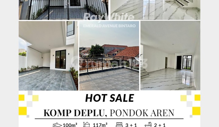 Rumah Baru, Desain Cantik Di Komplek DEPLU, Pd Aren, Bintaro