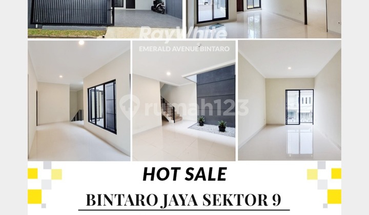Rumah Brand New Modern 3 M-an Di Sektor 9 Bintaro Jaya