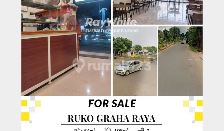 For Sale Commercial Building Ready for Business in Graha Bintaro, Strategic Location Near Highway 1