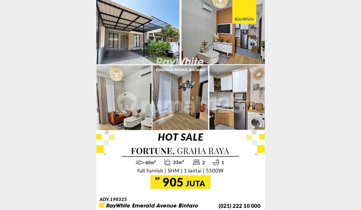 900 Million IDR House in Graha Fortune, Furnished 1