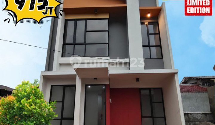 S376.Rumah 2 Lantai Minimalis Modern Dkt St Jurangmangu Ciputat S376.Rumah 2 Lantai Minimalis Modern Dkt St Jurangmangu Ciputat