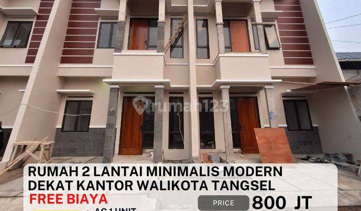 S655.Rumah 2Lt Modern Free biaya Strategis di Pamulang 2