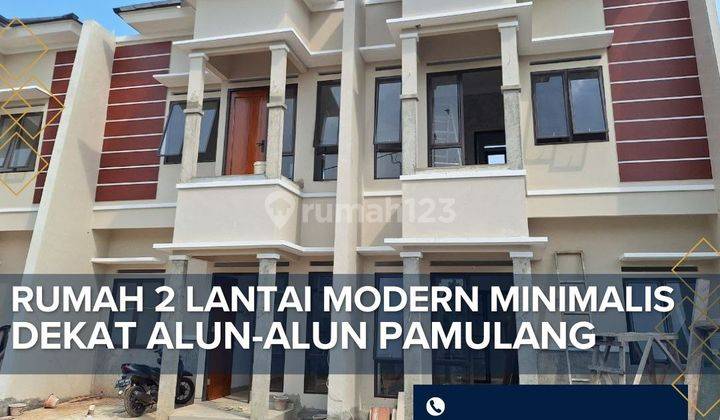 S655.Rumah 2Lt Modern Free biaya Strategis di Pamulang 1