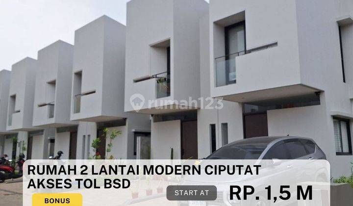 S770.rumah 2 Lantai Modern Ciputat Akses Dekat Tol Bsd  1