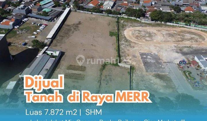 Tanah Sangat Strategis Nol Raya Jalan Merr. Cocok Untuk Berbagai Macam Tempat Usaha. Dekat Merr, Tol, Bandara Juanda, Rumah Sakit 1