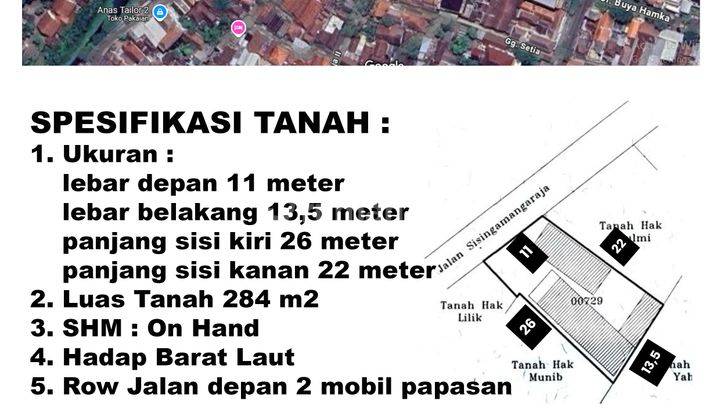 Rumah Hitung Tanah Pusat Kota Lokasi Sangat Strategis di Jl. Sisingamangaraja Jagalan. Cuma 450 Meter Ke Pasar Legi Jombang. Cocok Untuk Tempat Usaha, Area Komersil, Gudang. Row Jalan Depan 2 Mobil Aman. 2